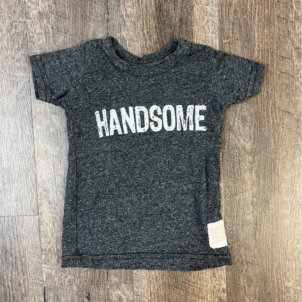 Original Retro Brand Gray 'Handsome' Kids Tee